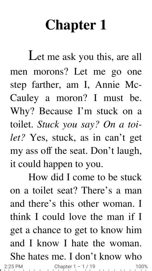 A chapter on a white page