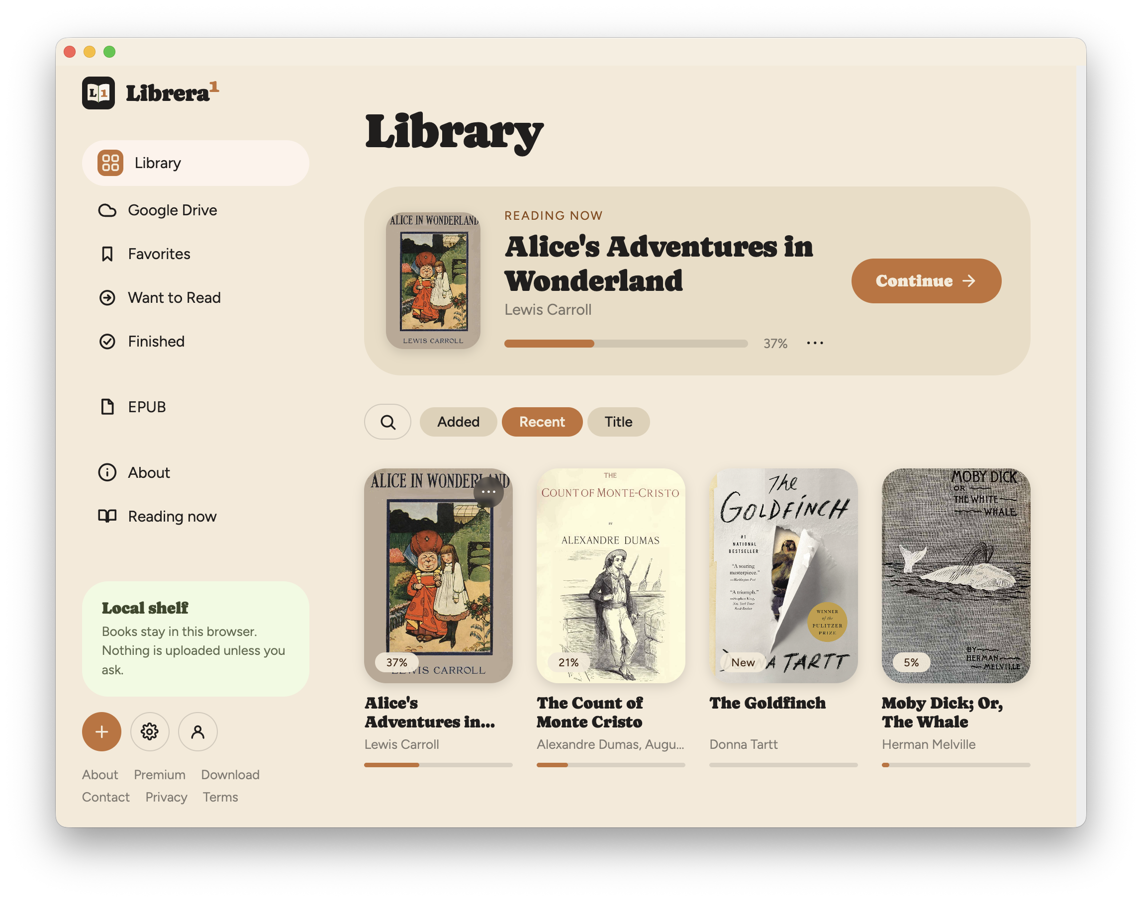 Librera Reader screenshot